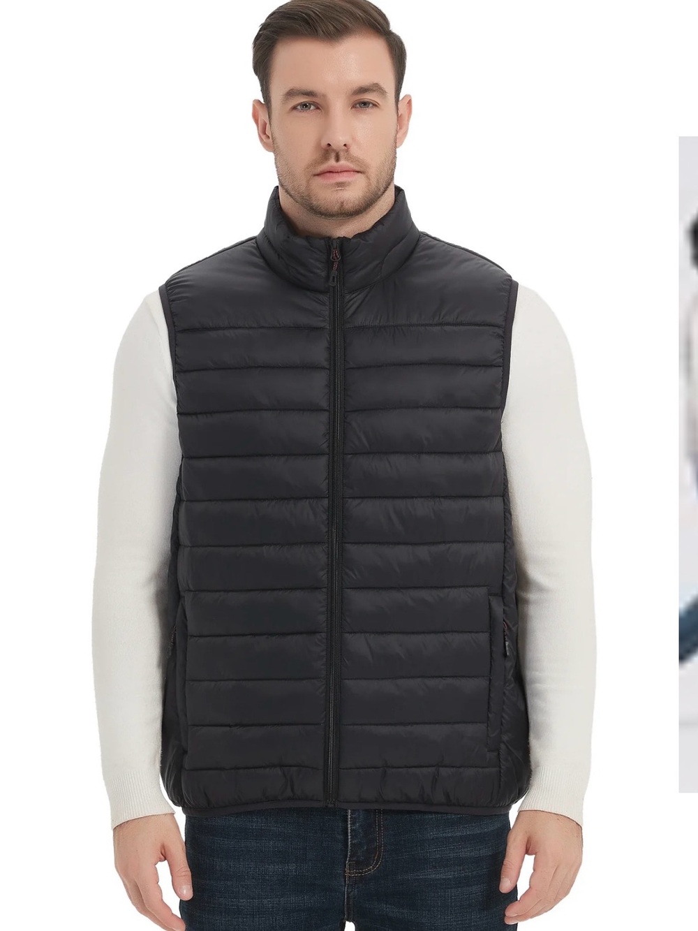 Hawke & Co Black Quilted Puffer Vest